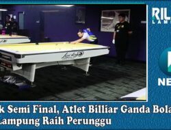 Masuk Semi Final, Atlet Billiar Ganda Bola 8 PWI Lampung Raih Perunggu