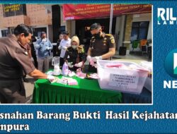 Pemusnahan Barang Bukti Hasil Kejahatan Di Lampura