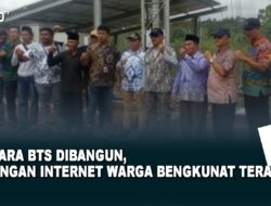 Menara BTS dibangun, Jaringan Internet Warga Bengkunat Teratasi