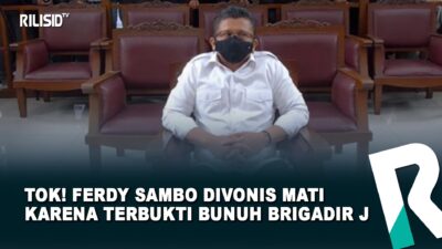Tok! Ferdy Sambo Divonis Mati karena Terbukti Bunuh Brigadir J