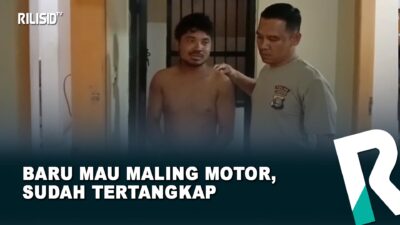 Baru Mau Maling Motor, Sudah Tertangkap
