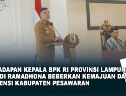 Dendi Ramadhona: Pesawaran Penyangga Ibukota Provinsi Lampung