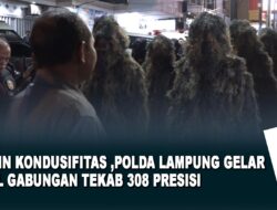 Jamin Kondusifitas, Polda Lampung Gelar Apel Gabungan Tekab 308 Presisi