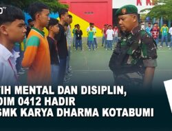 Latih Mental dan Disiplin, KODIM 0412 Hadir di SMK Karya Dharma Kotabumi