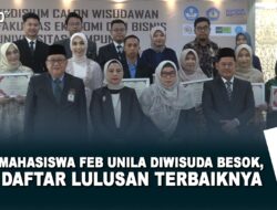 152 Mahasiswa FEB Unila Diwisuda Besok, Ini Daftar Lulusan Terbaiknya