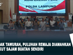 Hendak Tawuran, Puluhan Remaja Diamankan Berikut Sajam Buatan Sendiri