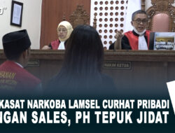 Eks Kasat Narkoba Lamsel Curhat Pribadi dengan Sales, PH Tepuk Jidat