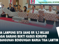 Kasus Korupsi Bendungan Marga Tiga, Polda Sita Uang Rp9,3 Miliar
