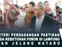Menteri Perdagangan Pastikan Harga Kebutuhan Pokok di Lampung Aman Jelang Nataru