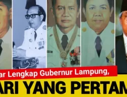 Daftar Lengkap Gubernur Lampung, dari yang Pertama