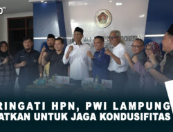 Peringati HPN, PWI Lampung Ingatkan untuk Jaga Kondusifitas