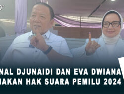 Arinal Djunaidi dan Eva Dwiana Gunakan Hak Suara Pemilu 2024