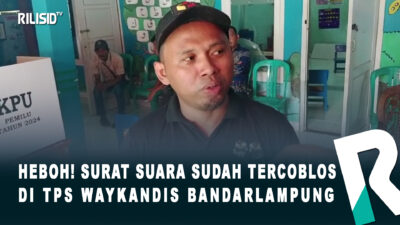 Heboh! Surat Suara Sudah Tercoblos di TPS Waykandis Bandarlampung