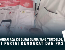 Terungkap! Ada 233 Surat Suara yang Tercoblos, dari Partai Demokrat dan PKS