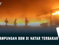 Penampungan BBM di Natar Terbakar