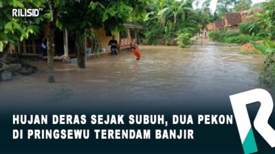 Hujan Deras Sejak Subuh, Dua Pekon  di Pringsewu Terendam Banjir