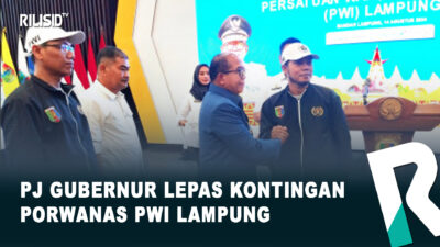 Pj Gubernur Lepas Kontingan Porwanas PWI Lampung