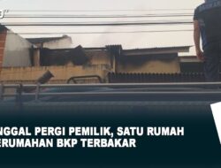 Ditinggal Pergi Pemilik, Satu Rumah di Perumahan BKP Terbakar