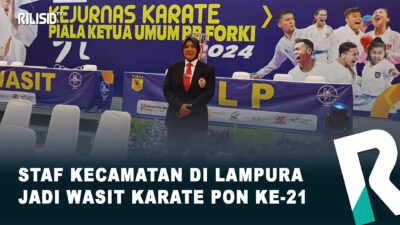 Staf Kecamatan di Lampura jadi Wasit Karate PON ke-21