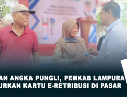 Tekan Angka Pungli, Pemkab Lampura Salurkan Kartu E-retribusi di Pasar