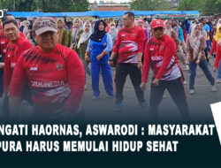 Peringati Haornas, Aswarodi: Masyarakat Lampura Harus Memulai Hidup Sehat