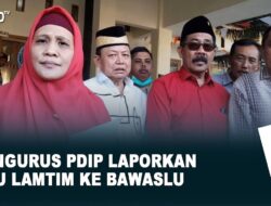 Pengurus PDIP Laporkan KPU Lamtim Ke Bawaslu