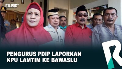 Pengurus PDIP Laporkan KPU Lamtim Ke Bawaslu