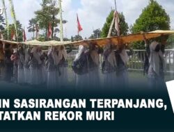 Kain Sasirangan Terpanjang, Catatkan Rekor MURI