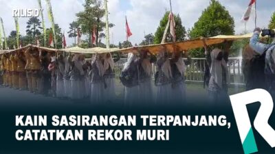 Kain Sasirangan Terpanjang, Catatkan Rekor MURI