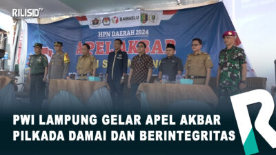 PWI Lampung Gelar Apel Akbar Pilkada Damai dan Berintegritas