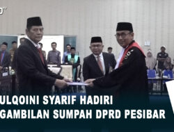 A. Zulqoini Syarif Hadiri Pengambilan Sumpah DPRD Pesibar