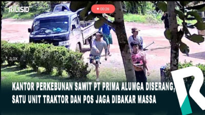 Kantor Perkebunan Sawit PT Prima Alumga Diserang, Satu Unit Traktor dan Pos Jaga Dibakar Massa