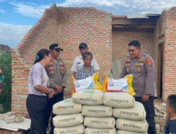 Polres Lampung Selatan Tunjukkan Kepedulian, Bantu Warga Terdampak Cuaca Ekstrem