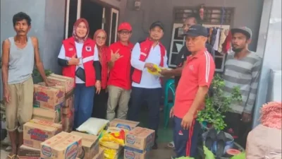 Fraksi PDIP DPRD Bandar Lampung Kasih Bantuan Korban Banjir
