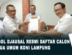 Faisol Djausal Resmi Daftar Calon Ketua Umum KONI Lampung