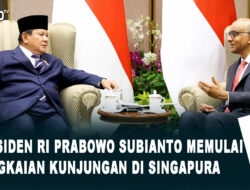 Presiden RI Prabowo Subianto Memulai Rangkaian Kunjungan di Singapura