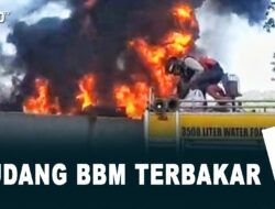 Gudang BBM Terbakar