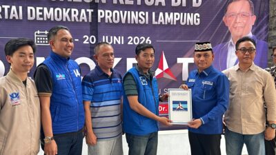 Berkas Lengkap, Wali Kota Metro Bambang Resmi jadi Bakal Calon Ketua Demokrat Lampung