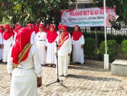 Lansia LKS Amanah Bunda Pringsewu Gelar Upacara HUT ke-81 Kemerdekaan RI