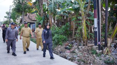 Wali Kota Eva Dwiana Tinjau Perbaikan Jalan Wala Kuba Way Laga